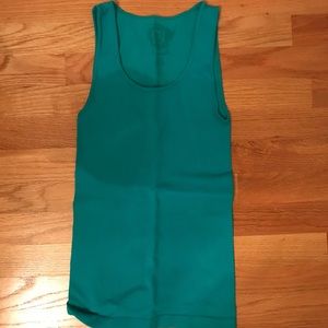 Turqoise sugar lip tank top
